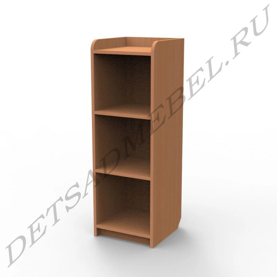 Narrow Material Rack with 2 Open Shelves