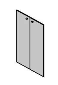 Medium Laminated Doors for Office Furniture - Gamma Set