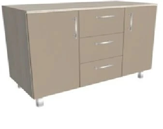Medical Cabinet with Two Doors and Drawers KSTTm 2-04
