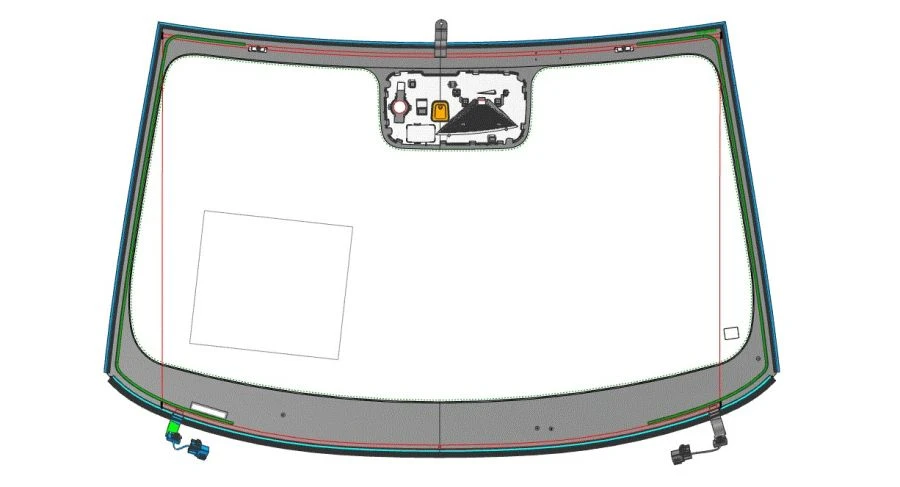 Complete Windshield Glass Assembly Model 00612LFW00012