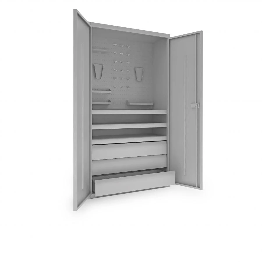 Tool cabinets of ISH series (height - 1300-2500 mm, width - 300-2000 mm, depth - 300-1000 mm)
