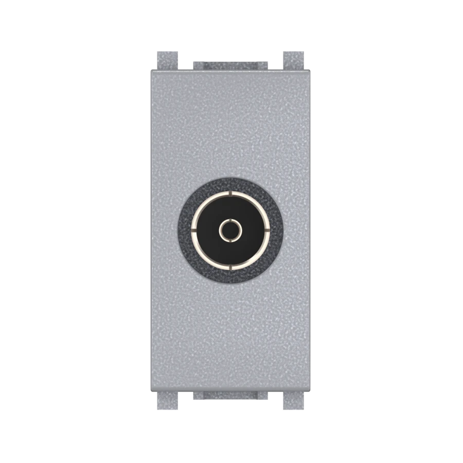 مقبس هوائي مخفي FM فردي F/F 1م فضي، فن. 74262.S