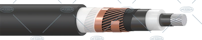 كابل الطاقة أПвПу - موصل من الألمنيوم مع عزل بولي إيثيلين مشترك