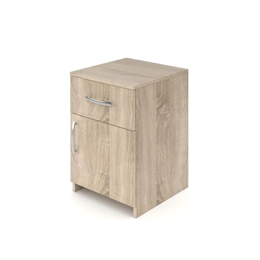 Nightstand with Drawer, 16mm Laminated Chipboard