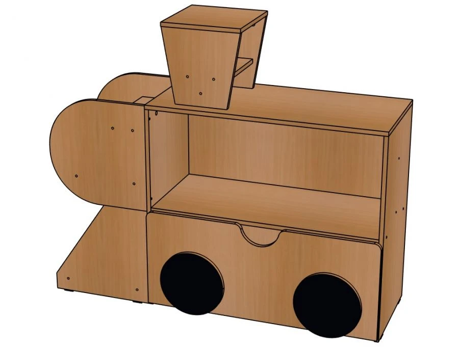 Versatile Shelving Unit "P-1" from "Train" Set / SJ42