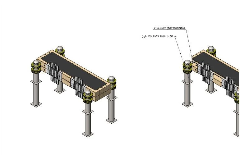جهاز تمارين الجمباز الأفقي مع مسطرة AKS-75