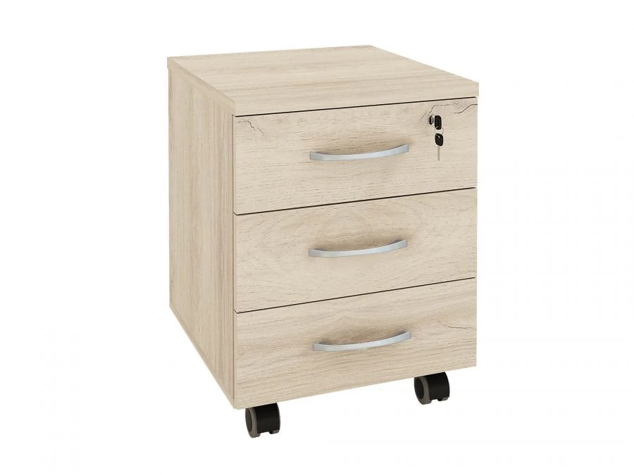 Office Storage Cabinet with Lock and 3 Drawers "Alpha 64