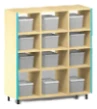 Shoe Storage Wardrobe Rack with Plastic Drawers (12 Compartments)