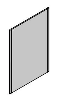 Office Wooden Partition on Metal Frame for Work Series