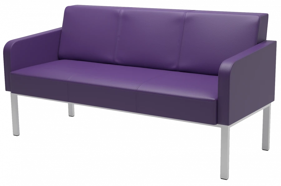 Upholstered Sofa D19 with Metal Frame