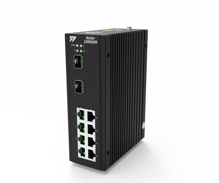 Industrial Managed L2 Switch for Data Transmission - InZer-2208GEM
