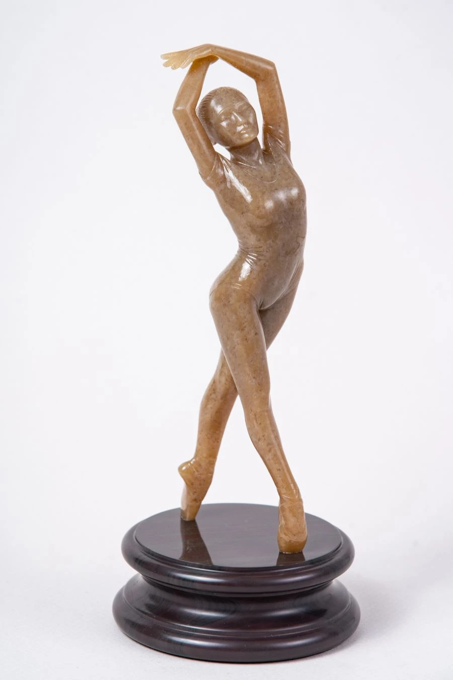 Artistic Stone Carving "Grace" (Honey Jade)