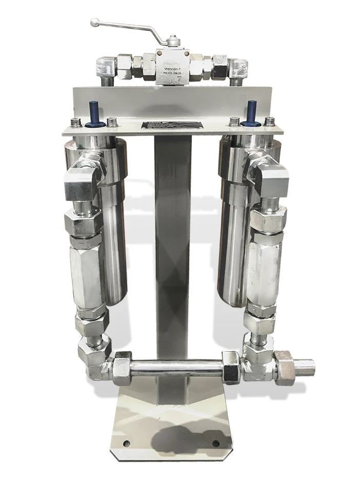 فلتر هيدروليكي مزدوج الغرفة لإزالة الشوائب الميكانيكية AFHD 250.25G.2.DN25.250CM