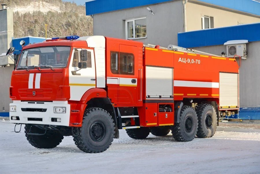 Fire Tanker Vehicle AC-9.0-?, Model 58811K65222, Modification 58816K on KAMAZ-65222-53/54 Chassis