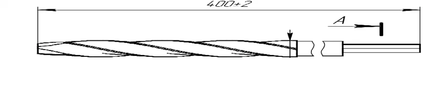 Reamer. 18 mm diameter, item 105.004.018