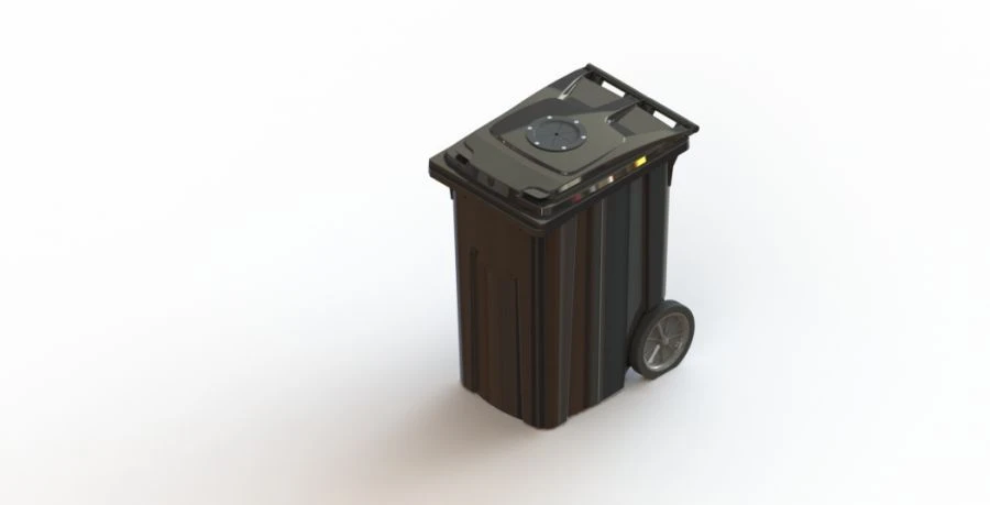 Mobile Waste Container 360L, Model Art.28.C82.V/1