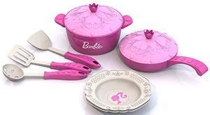 Barbie Kitchen Cookware Set (9 Pieces in Net)