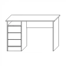 Wooden Laboratory Writing Desk for Customized Use