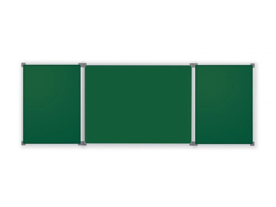 Magnetic Whiteboard and Chalkboard Three-Element Set