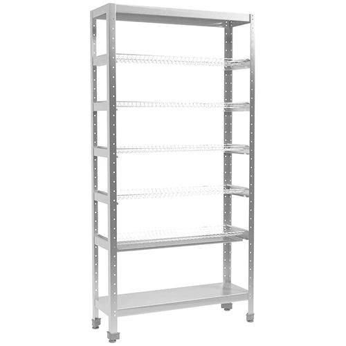 Standard Stainless Steel Glass Rack SCSN-5KS-2M