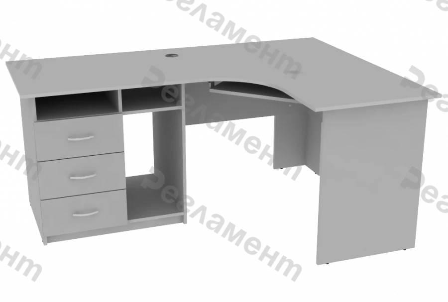 Corner Table V3 900-2500x900-2500x650-950mm