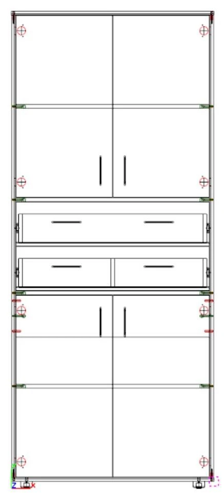 خزانة متعددة الأقسام من سلسلة إيكو