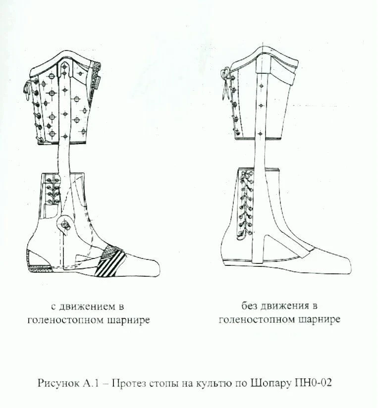 Shopar PN0-02 Foot Prosthesis for Reduced Limb Pressure