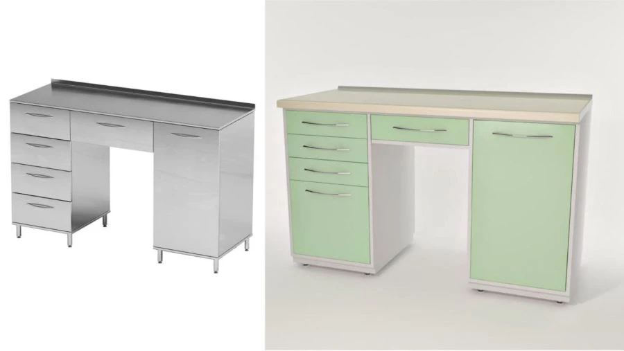 Laboratory Table with 2 Cabinets for Research Facilities