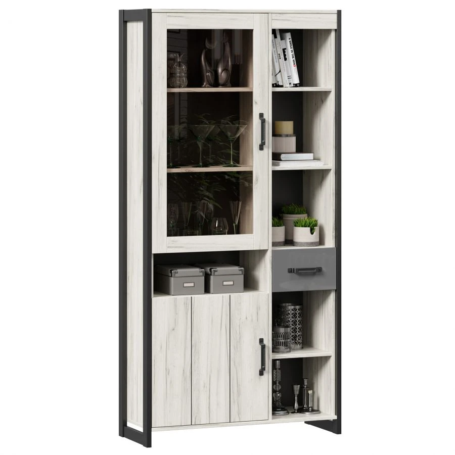 Techno LD.678010.000 Wardrobe (White Craft Oak/Grey Slate)