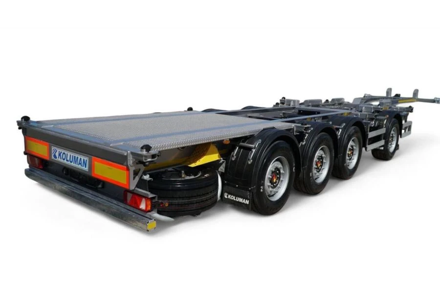 مقطورة حاويات عالمية بطول 40 قدم