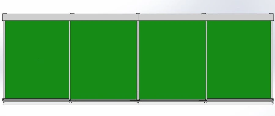 Magnetic Chalkboard Sliding Rail System "Standard