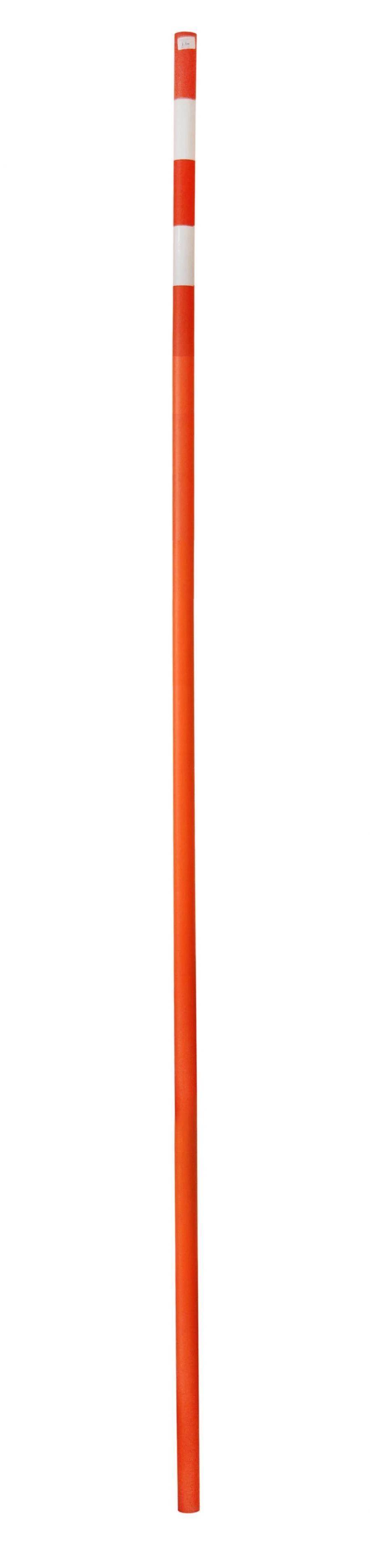 Plastic Surveying Marker 2m Height with White Stripes for Construction Sites VP-2