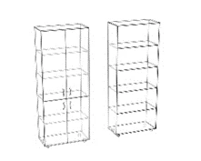 خزانة طعام خشبية للتخزين الأنيق