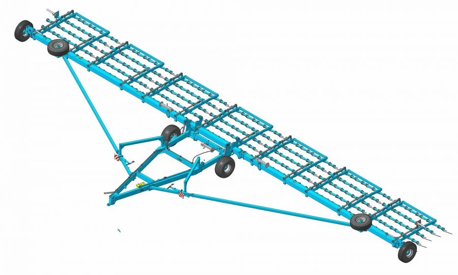Wide-Width Spring Harrow BPSH-21M-02 for Soil Tillage