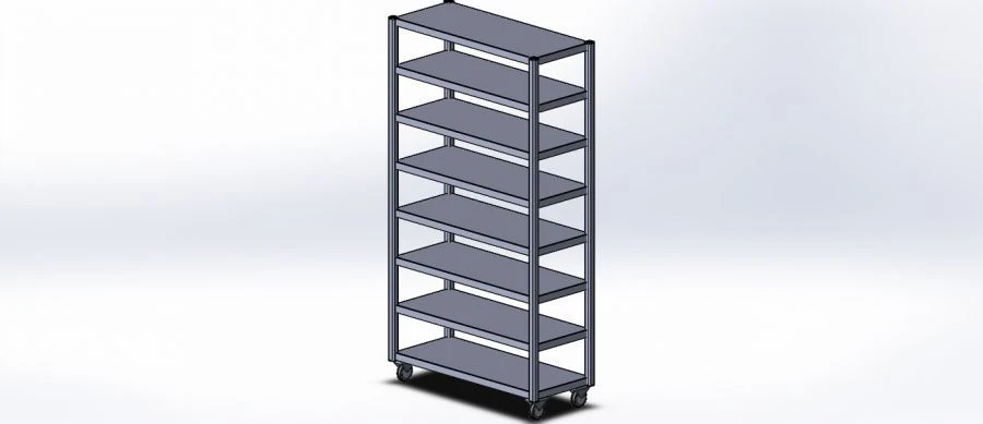 Mobile Metal Rack for Storage Solutions