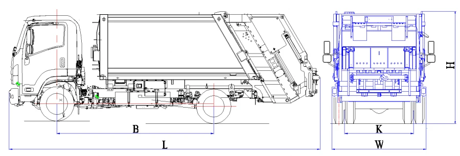 Rear Loader Garbage Truck MK-4541-13