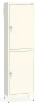 White SS 12-600(40) Lockable Storage Cabinet with 4 Shelves