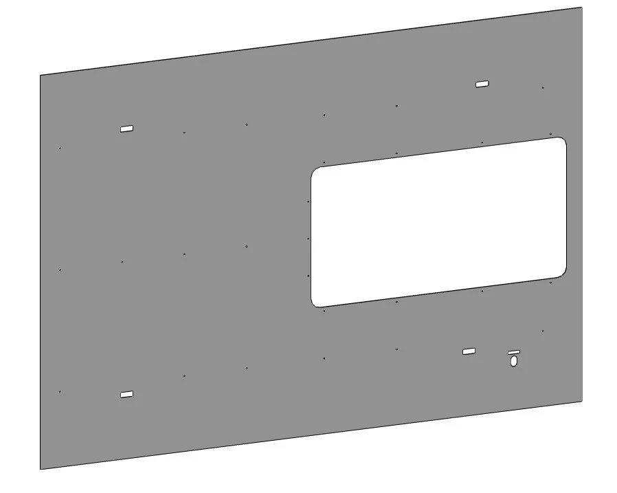 لوحة من ألياف الزجاج البوليستر لتغليف المركبات 5299-11-5502030