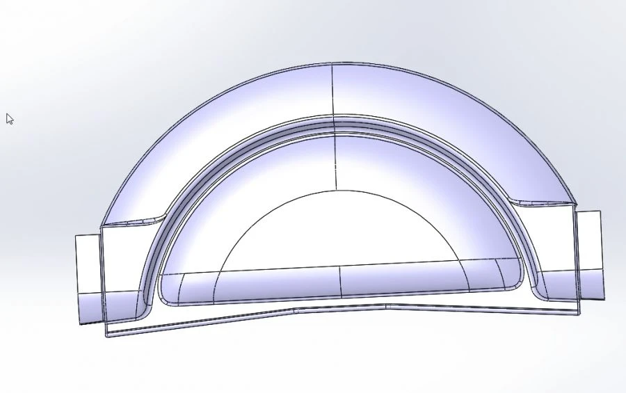 Rear Right Arch Trim Panel - 5299-403-5102044