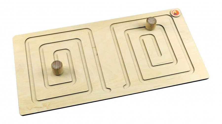 Rectangular Hemisphere Board with Stylus and Wooden Sticks