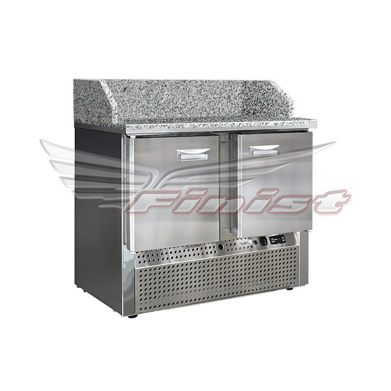 Medium Temperature Refrigerated Table for Pizza with Granite Top - SХСнпцгб