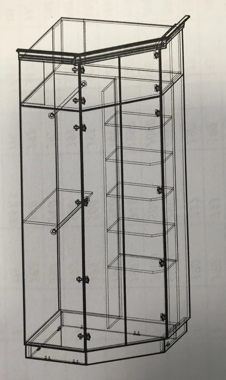 Corner Wardrobe for Home Use