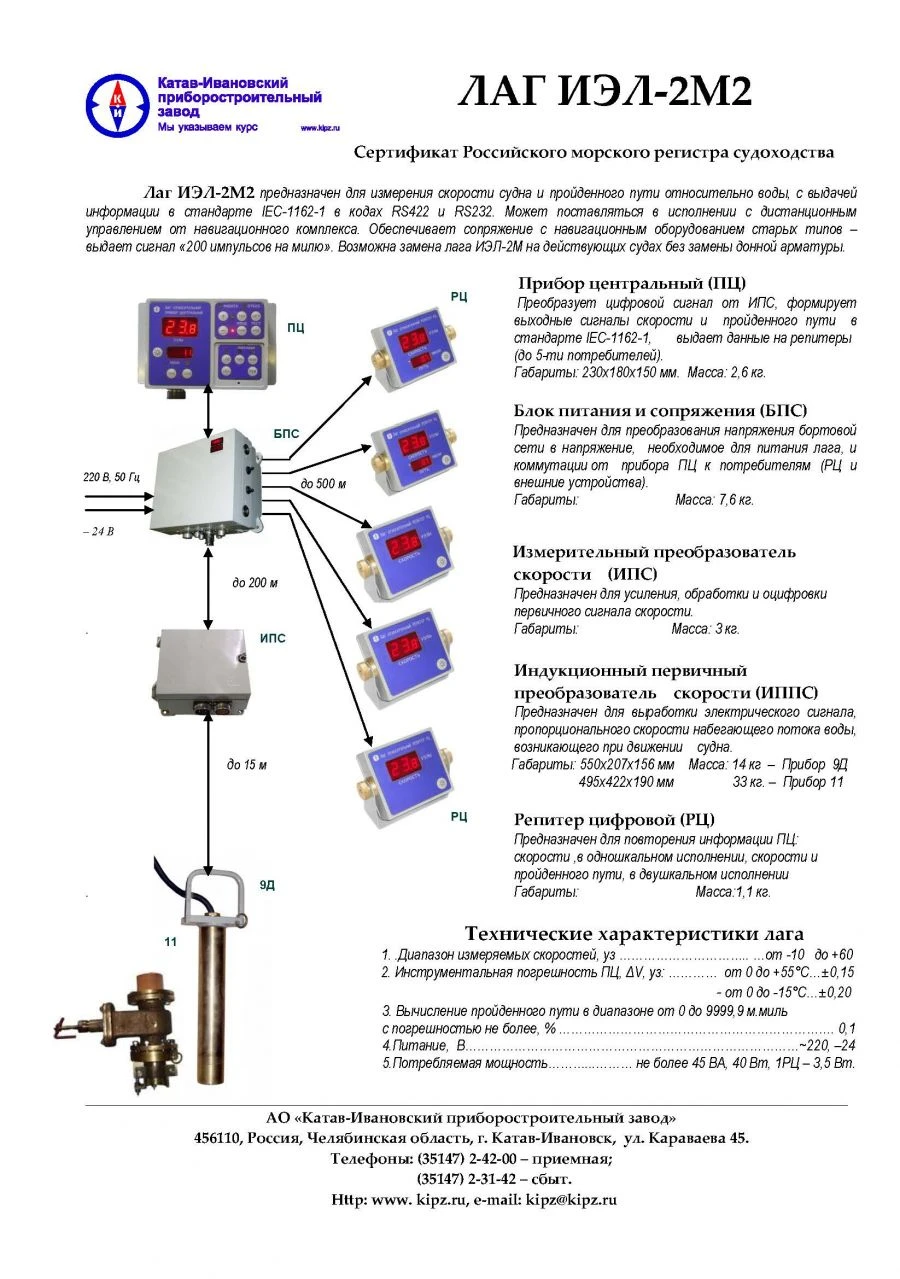 Velocity Measurement Device IЭЛ-2М