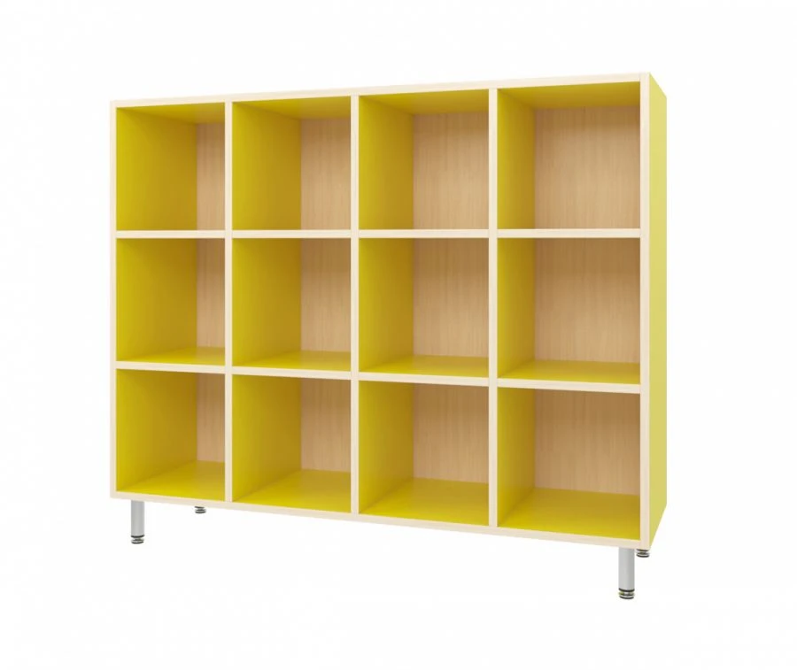 12-Cube Pot Storage Cabinet with Adjustable Metal Feet