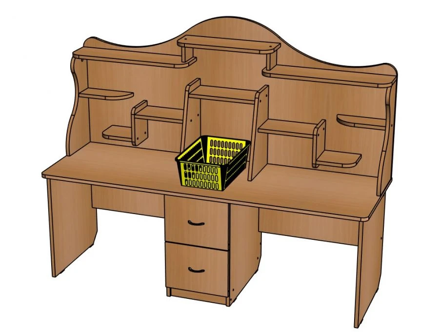Versatile Storage Rack for Preschool with Basket - SJ98