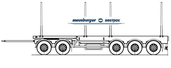 Five-Axle Log Trailer AH-590 for Timber Transport
