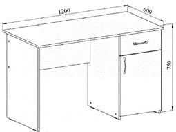 Freedom Office Desk with Drawer, Art. FSTS 15