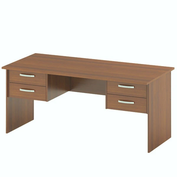 Double Pedestal Desk - Durable Laminated MDF