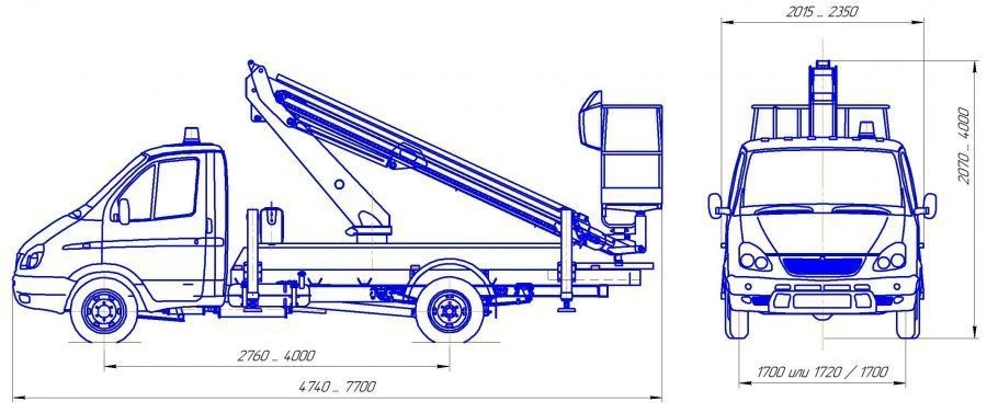 Transport Vehicle with Lifting Platforms R180T, VelMash-S Type 27192 Mod 27192H