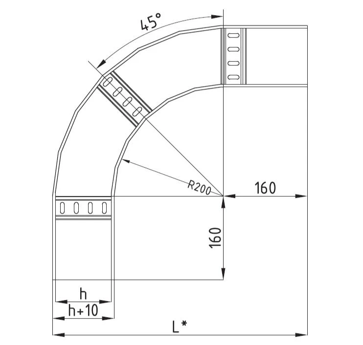 Cable ladder type ALU